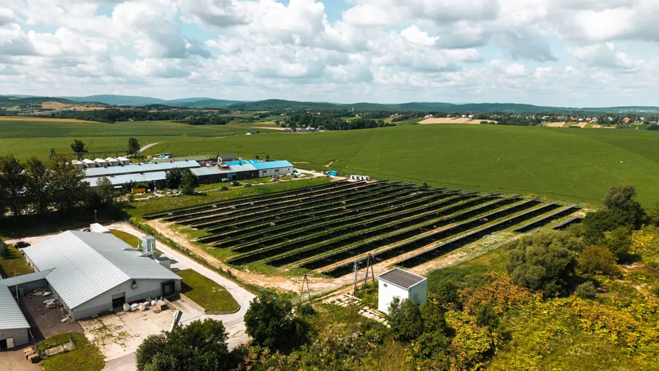 Układ instalacji widoczny z góry — Miejsce Piastowe