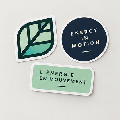 Wizualizacja projektu: Naklejki Energy · zestaw